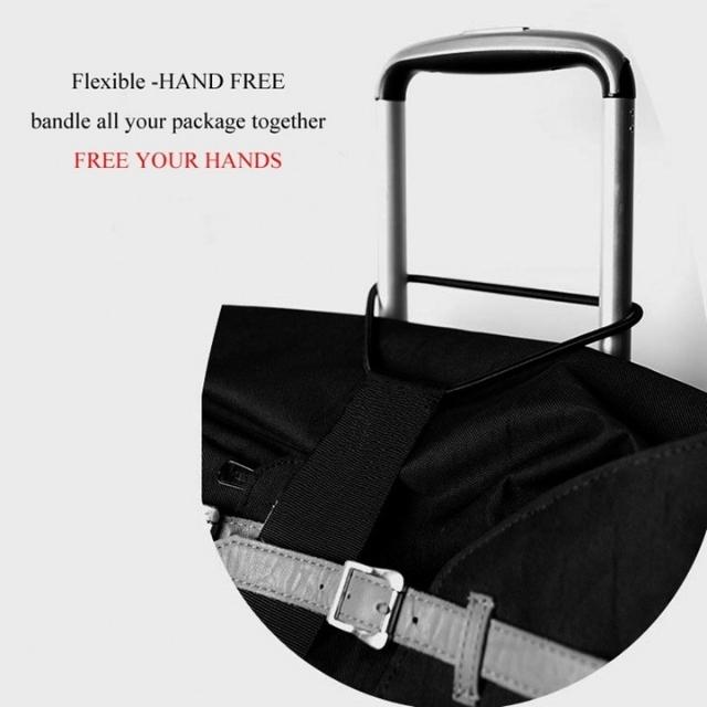 Travel Bag Adjustable Flexible Hanging Baggage Elastic Strap (ESG10935)