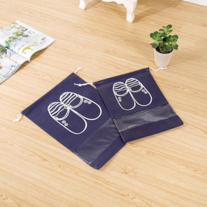  Drawstring Durable Dust-Proof Travel Shoe Storage Bag (ESG10937)