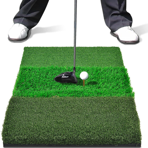 Portable Triple Tough Surface Hitting Mat Golf Artificial Grass Golf Training Aid (ESG21658)