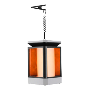 Hanging Lamp with Flame Effect Solar Outdoor 3 Modes Lantern (ESG15231)