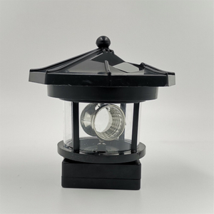 Solar Lighthouse 360 Degree Rotating Miniature Light Waterproof (ESG19068)