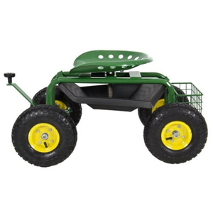Patio Wagon Scooter Garden Cart with Adjustable Seat Outdoor Lawn Yard (ESG21323)