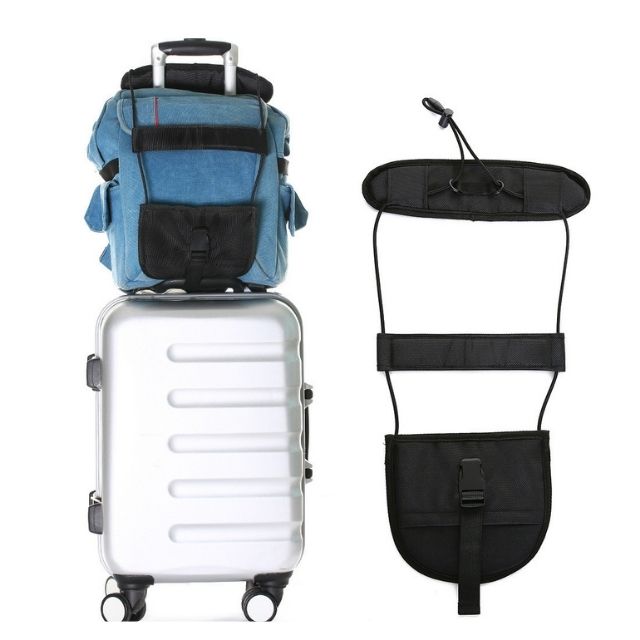 Travel Luggage Suitcase Nylon Elastic Adjustable Belt Bungee Strap (ESG11037)