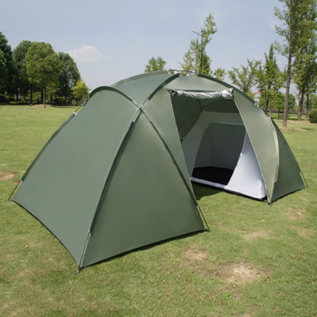 5-8 Person Big Camping Tent Waterproof Double Layer Two Bedrooms Large Capacity Travel (ESG16937)