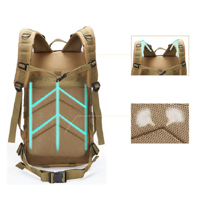 Tactical Backpack 35L Gear Pack Outdoor Bag Backpacks Travel Bag (ESG17196)
