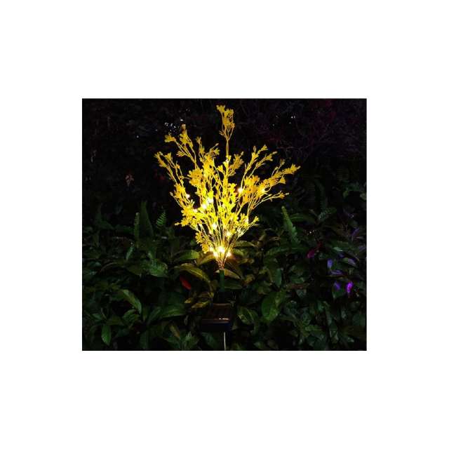 Solar LED Canola Flower Stake Light (ESG16593)