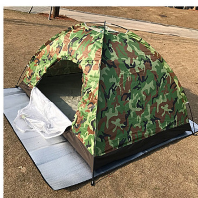 Waterproof Camping Camouflage Tent Single Layer Ultra-Light 3-4 Person (ESG16946)