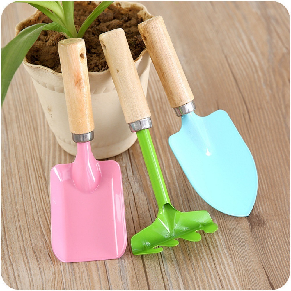 Mini Gardening Tools Metal Trowel with Sturdy Wooden Handle (ESG18397)