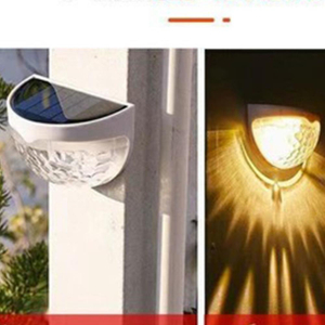 Semi-Circular Wall Mount Solar Power Lamp LED Light Outdoor Garden (ESG20766)