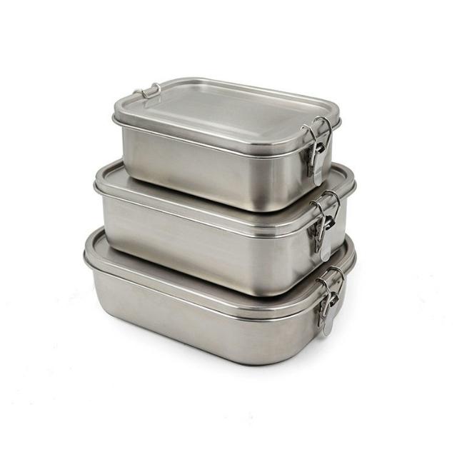 Stainless Steel Lunch Box Leak Proof Silicone Seal Bento Box (ESG14059)