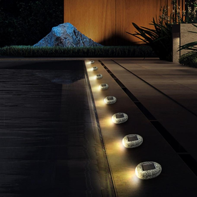 Garden Light Patio Solar Stone Lamp (ESG20549)