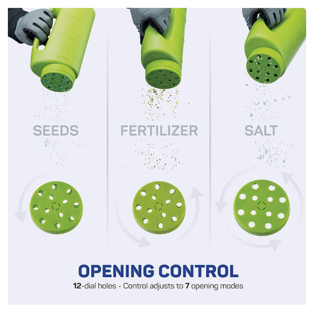 Fertilizer Seed Salt Seed Shaker Garden Spreader Tool Portable 2L Fertilizer Bottle with Shovel (ESG15802)