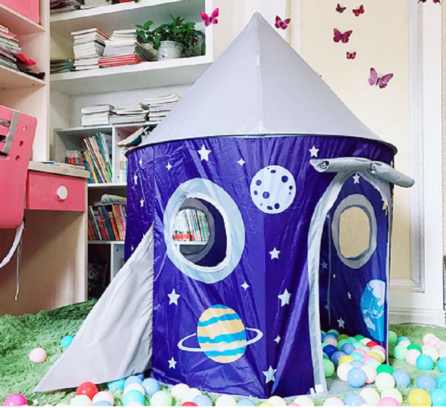Collapsible Space Ship Kiddie Tent Indoor Outdoor Portable Pop up Tent (ESG16355)