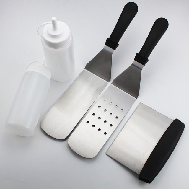 5 Piece Griddle Spatula Barbecue Grilling Tools Set (ESG11981)