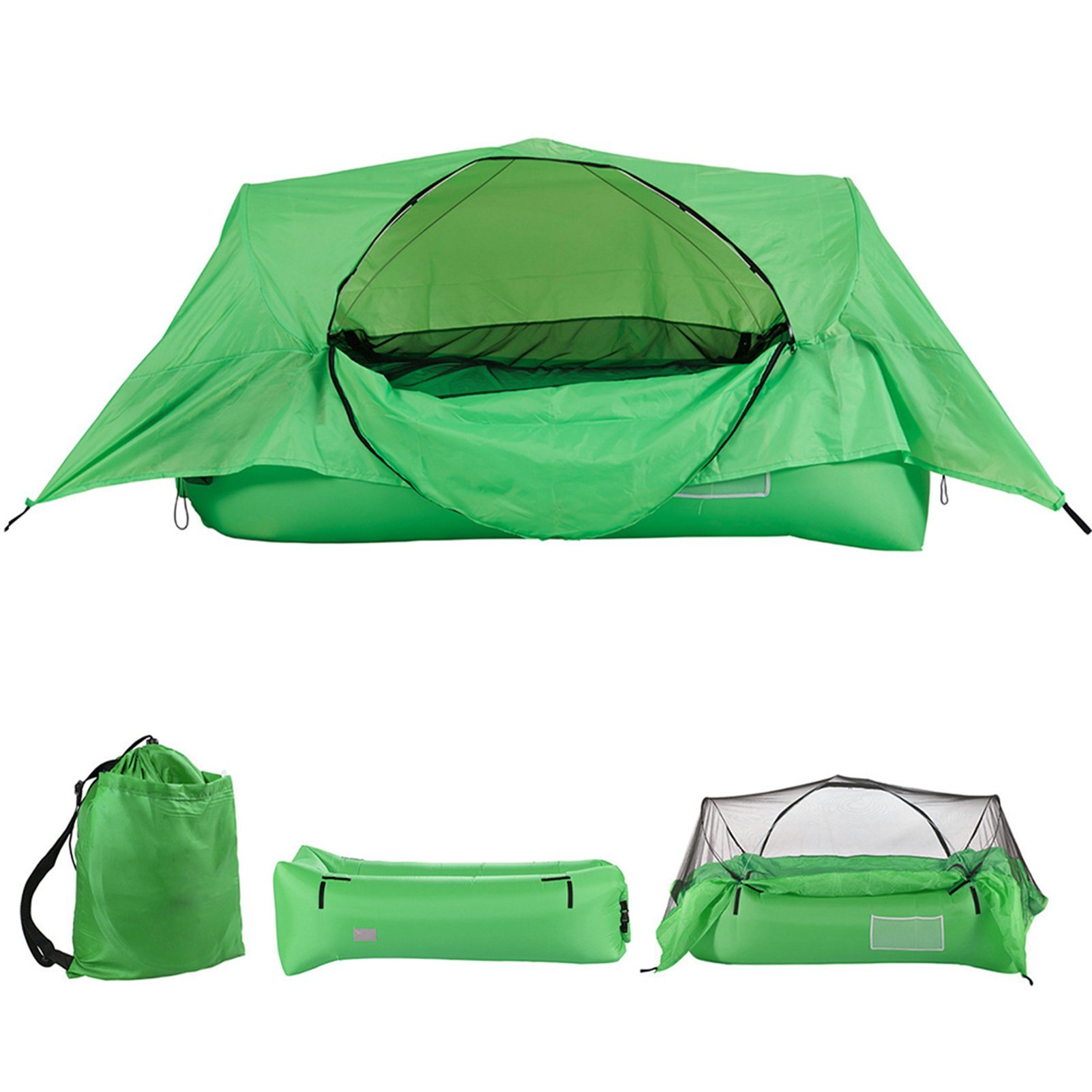 Inflatable 2-in-1 Airbed Tent Air Sofa with Canopy Camping Tent Air Bed (ESG15442)