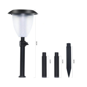 LED Morning Glory Stake Light Solar Energy Rechargeable Outdoor Garden Patio Pathway (ESG16587)