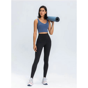  Yoga Pants Full Length High Waist Hip Lifting Fitness Leggings Tummy Control (ESG18554)