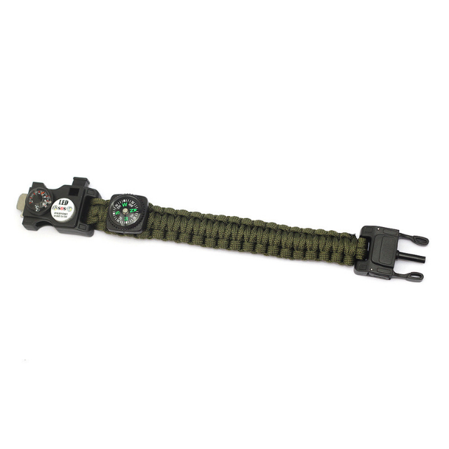 Survival Bracelet Paracord LED SOS Wristband Emergency Unisex (ESG18272)