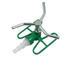 3-Arm Rotary Sprinkler for Lawn Watering Metal Wheel Base (ESG10096)