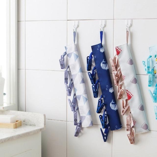 Travel Portable Foldable Bathroom Drying Clothes Plastic Hanger (ESG10681)