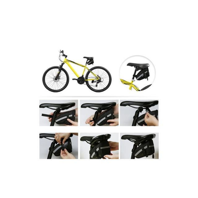 Bike Pouch Bicycle Saddle Bag Water Resistant (ESG15130)