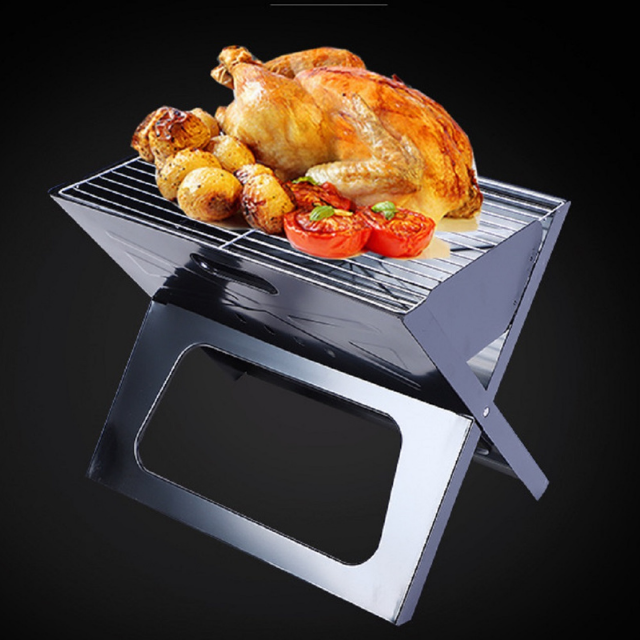 Charcoal Grill Portable X-Type BBQ Folding Large Grill (ESG18061)