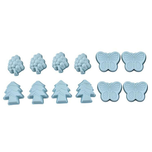 12 PCS Silicone Cake Molders Christmas Tree Grapes Butterfly Shape Pastry Tool (ESG11950)