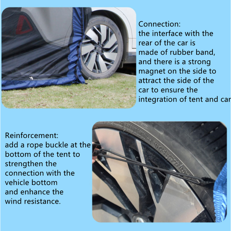  Portable Sunshade Tail Extension Canopy Rainproof Car Trunk Tent (ESG19184)