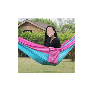 Hanging Sleeping Bed Portable Nylon Hammock for Camping Outdoor Travel Backpackers Hiking (ESG16932)