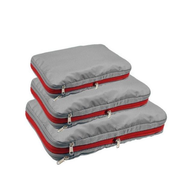 Double Zipper Luggage Organizer Packing Cubes with Space-Saving (ESG15648)