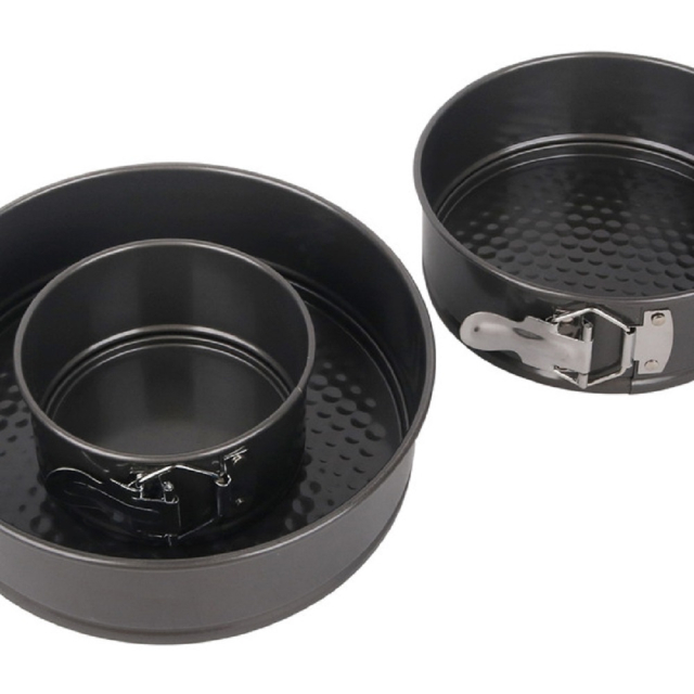 3 Pieces (4" /7" /9") Cake Pan Springform Cake Nonstick and Leakproof Cake Mold Set (ESG17486)