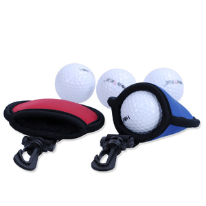 Golf Ball Pouch Pocket Washer Towel with Clip (ESG18277)
